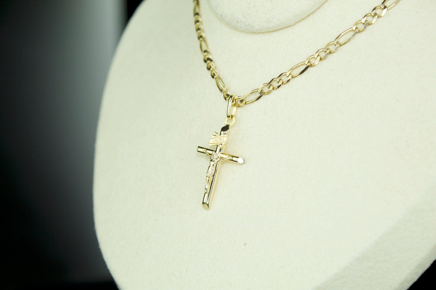 14K Handcrafted Crucifix Pendant