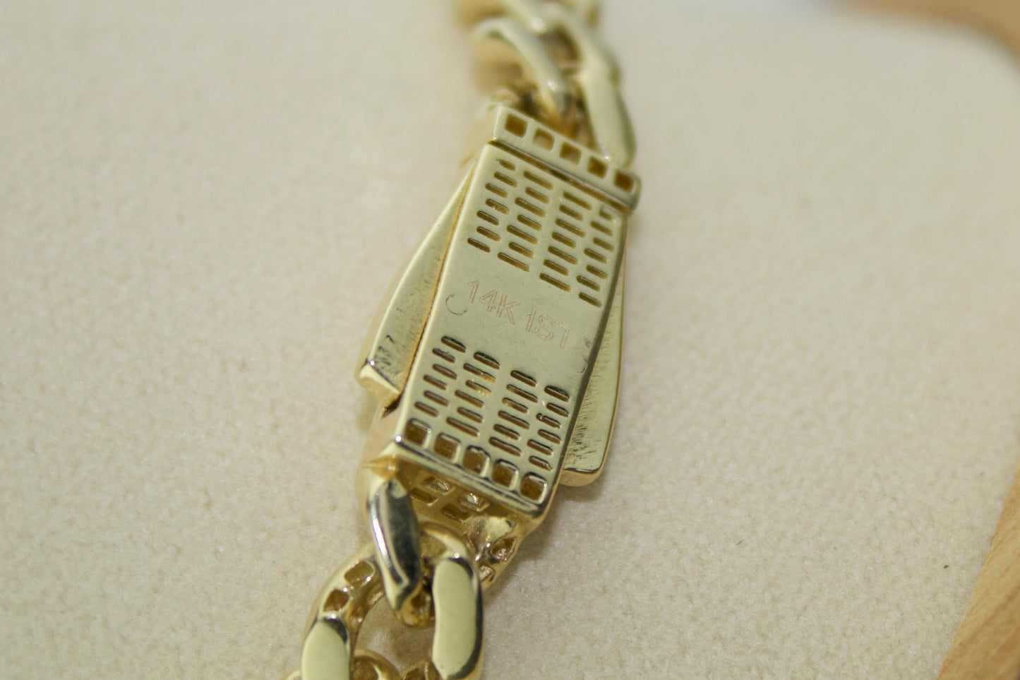 14K Monaco Diamond-Cut Cuban Link Bracelet – 8"