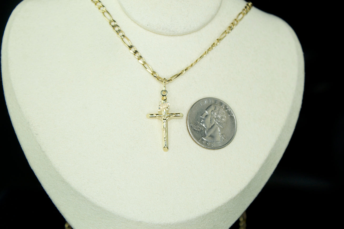 14K Handcrafted Crucifix Pendant