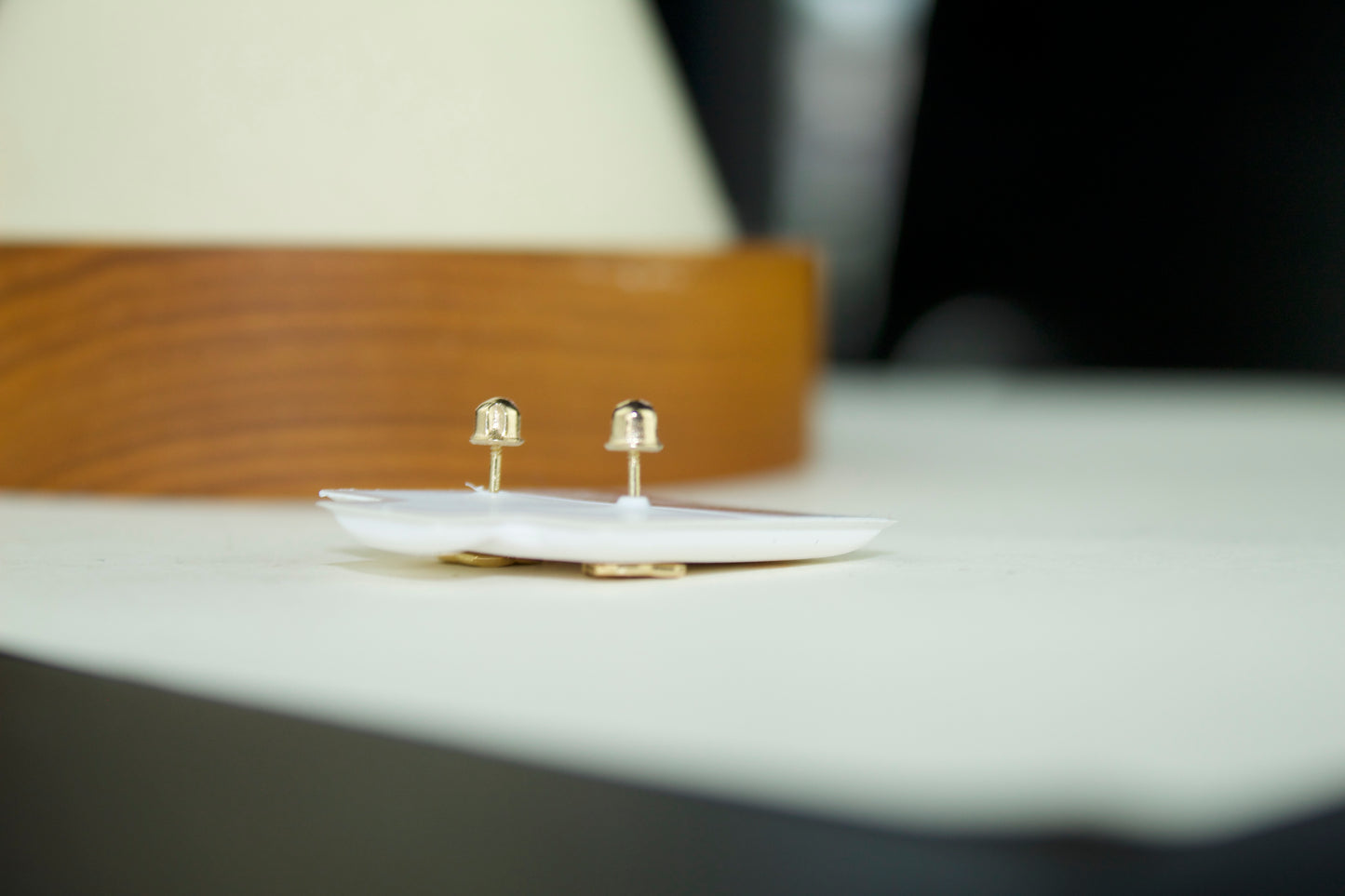 Rose Stud Earrings | 14K