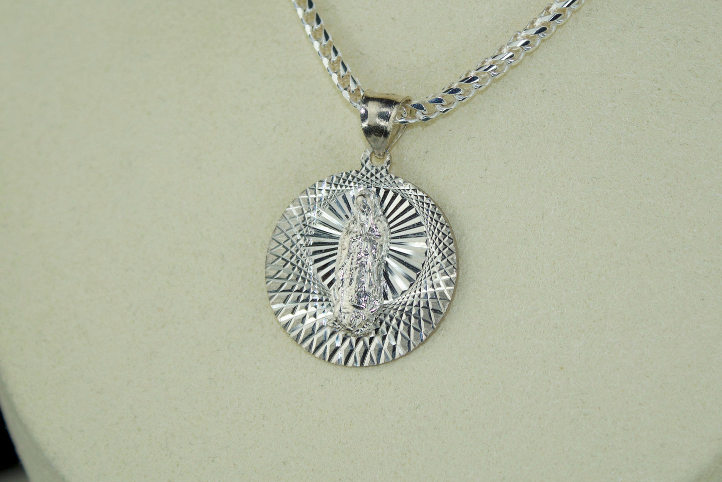 Virgen de Guadalupe Pendant – .925 Sterling Silver