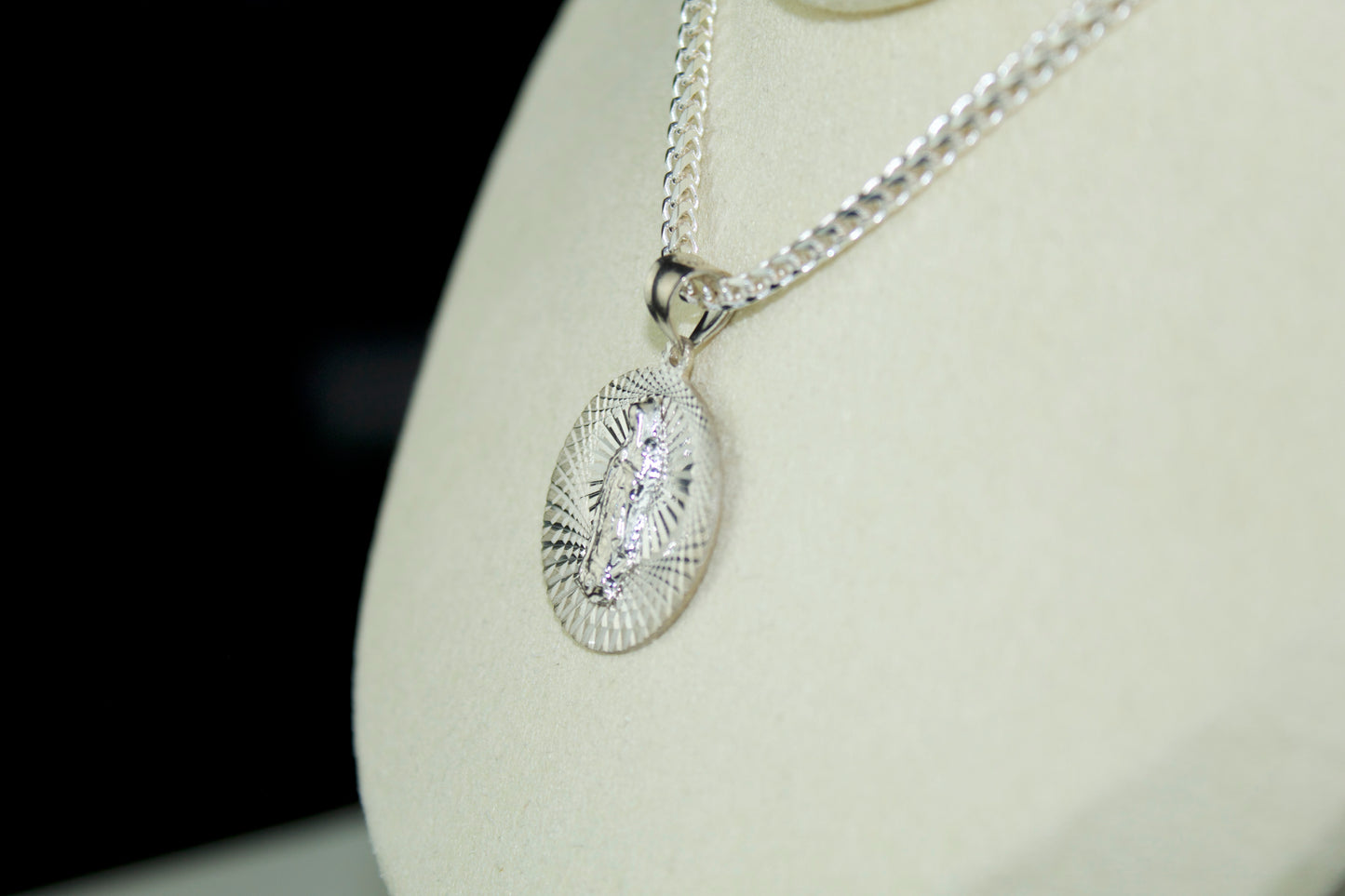 Virgen de Guadalupe Pendant – .925 Sterling Silver