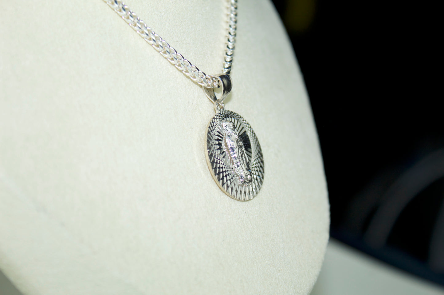 Virgen de Guadalupe Pendant – .925 Sterling Silver