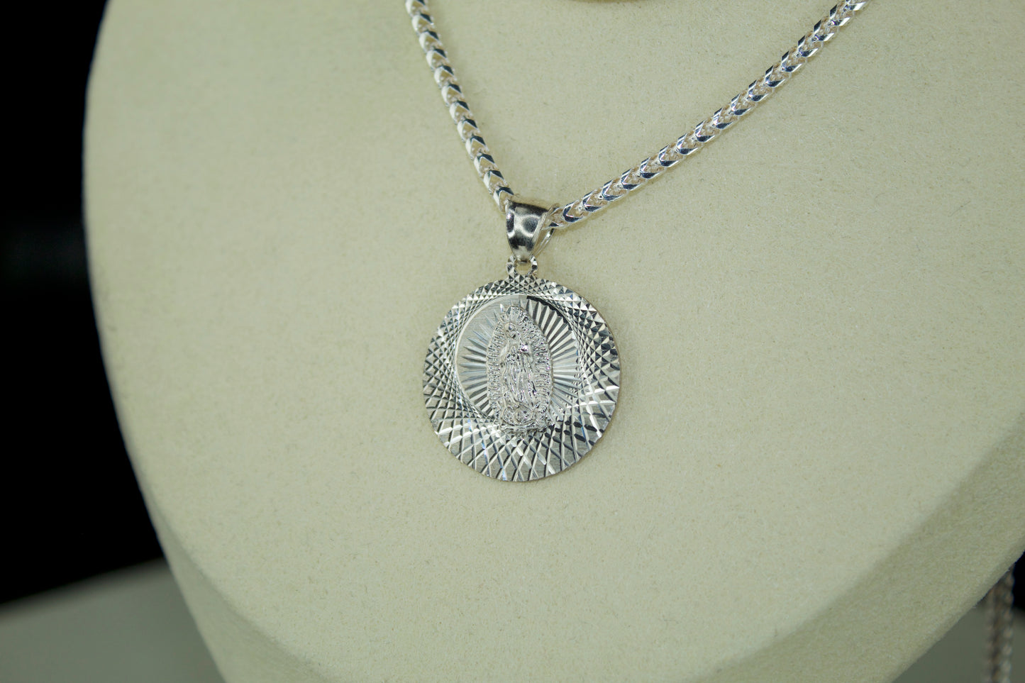 Virgen de Guadalupe Pendant – .925 Sterling Silver