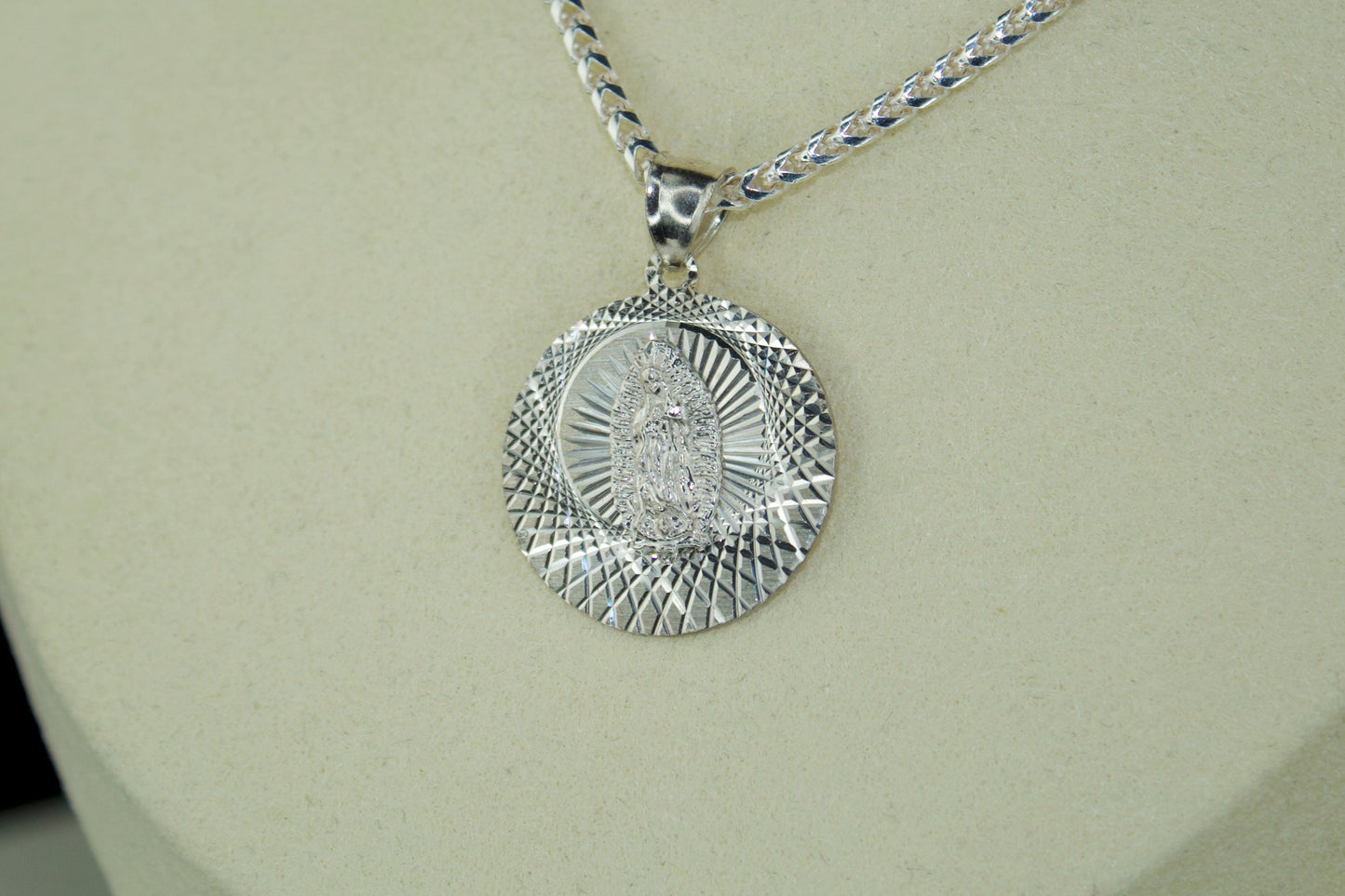 Virgen de Guadalupe Pendant – .925 Sterling Silver