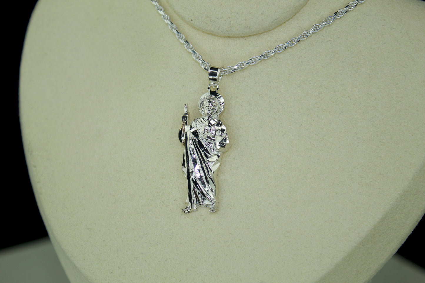 San Judas Pendant (Medium) .925 Sterling Silver