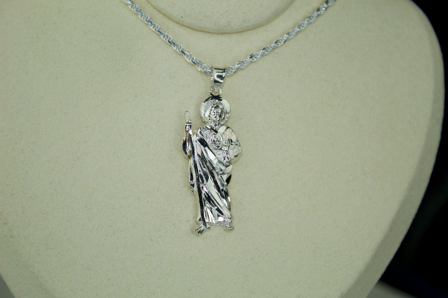 San Judas Pendant (Medium) .925 Sterling Silver