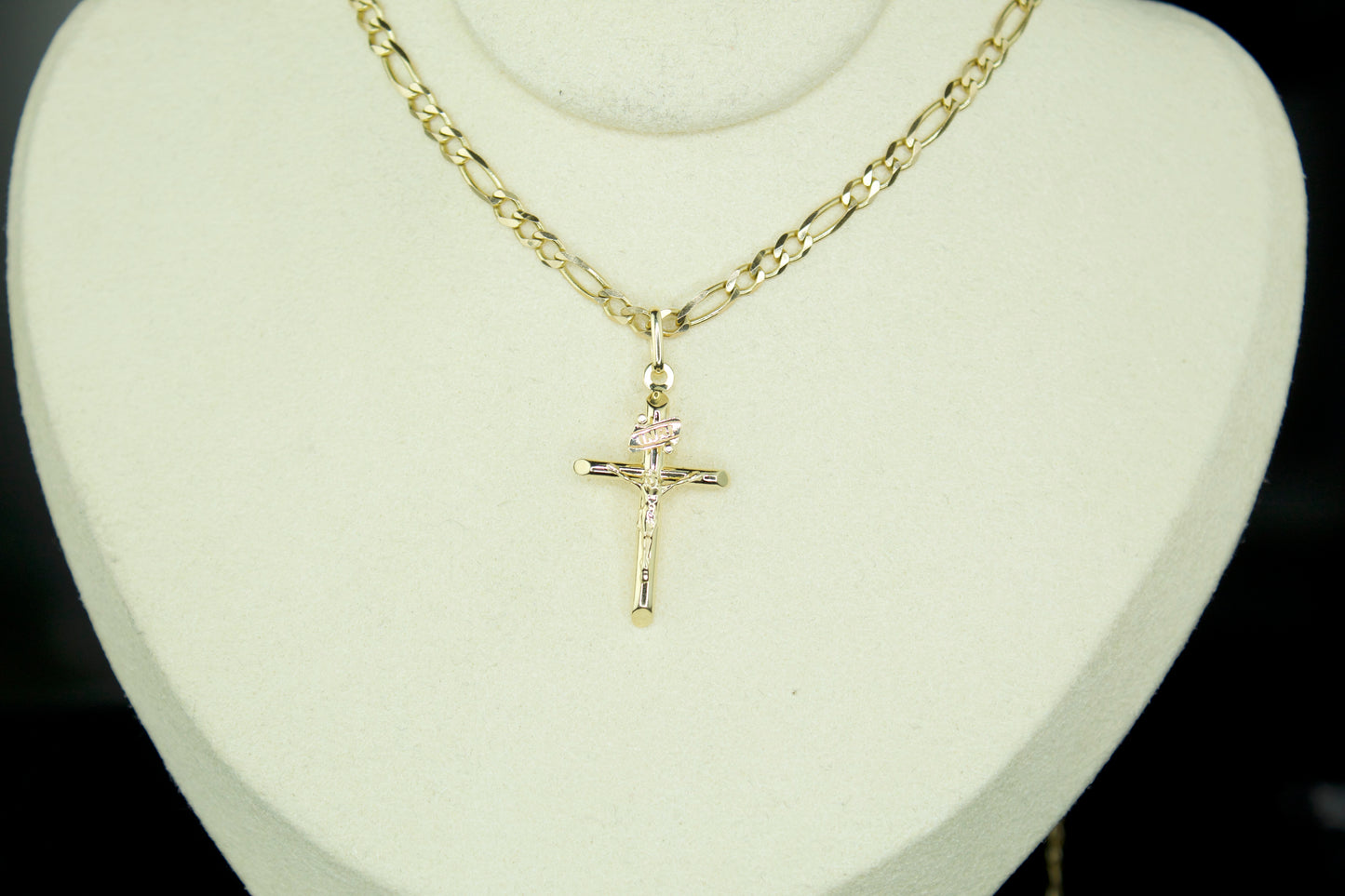 14K Handcrafted Crucifix Pendant