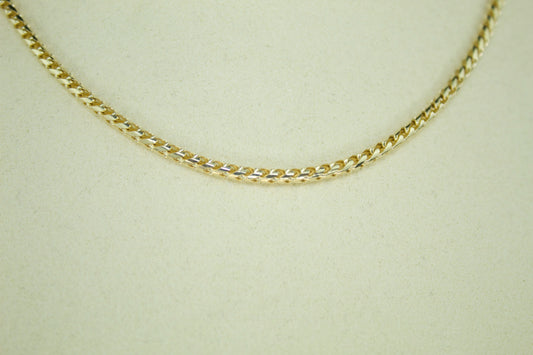 14K Solid Franco Chain – 2.2mm | 22”
