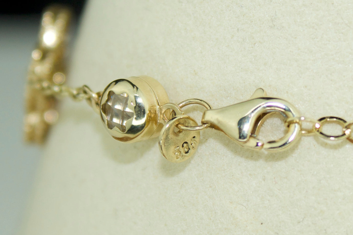Clover Bracelet | 14K Solid | 13mm | 7.5"