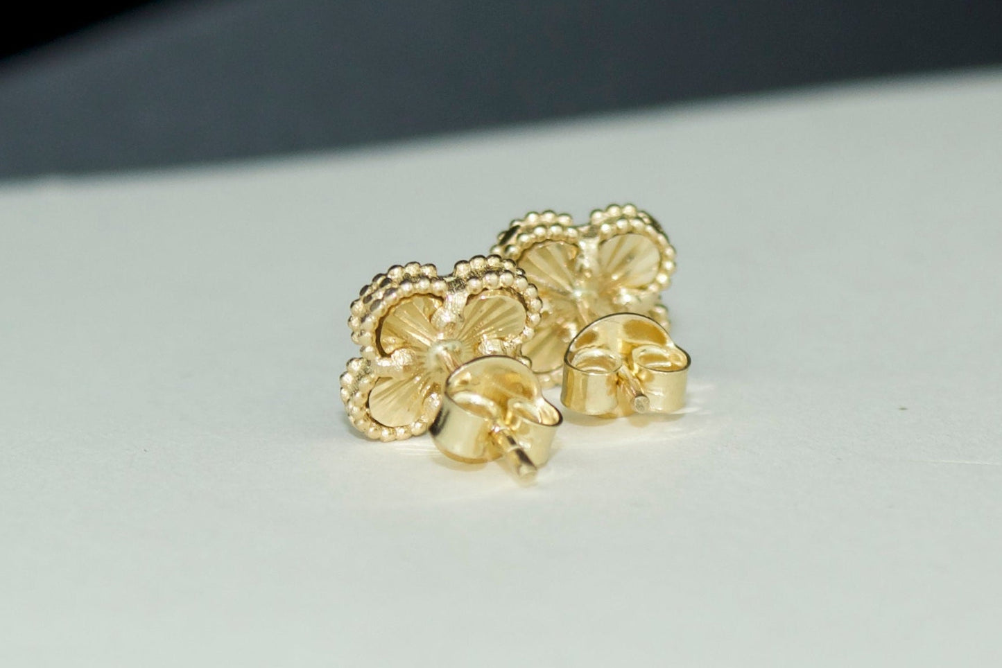 Clover Stud Earrings | 14K | Solid