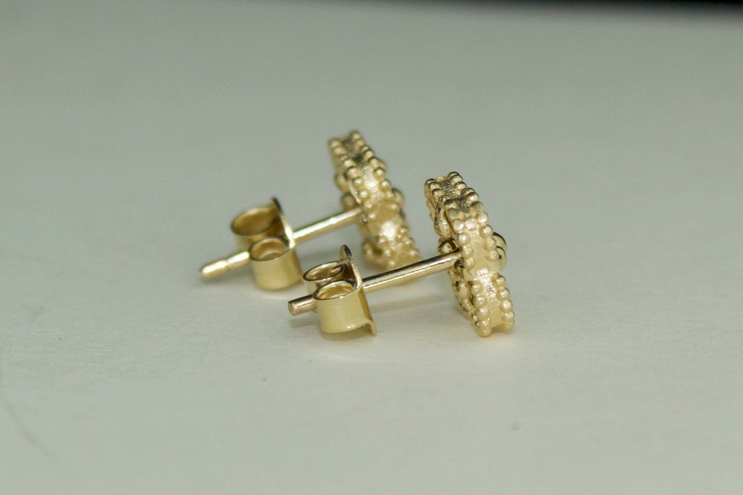Clover Stud Earrings | 14K | Solid