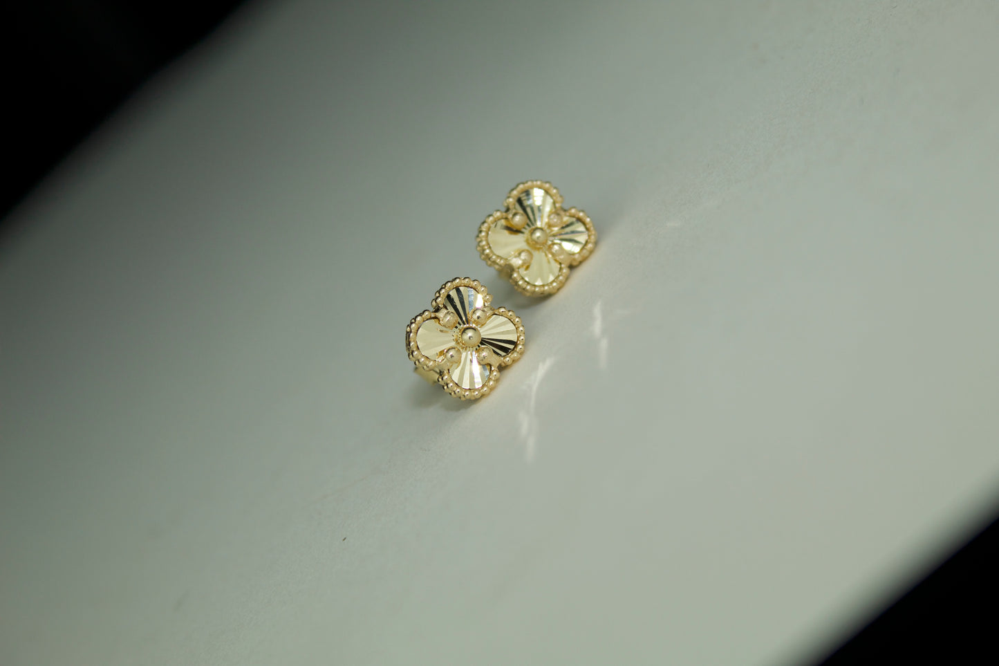 Clover Stud Earrings | 14K | Solid