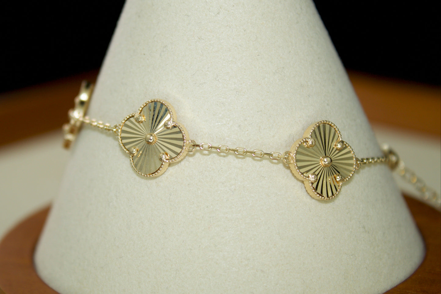 Clover Bracelet | 14K Solid | 13mm | 7.5" (9" With Extension)
