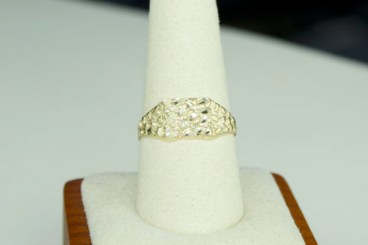 Nugget Ring | Solid 10K | Size 9.75–10