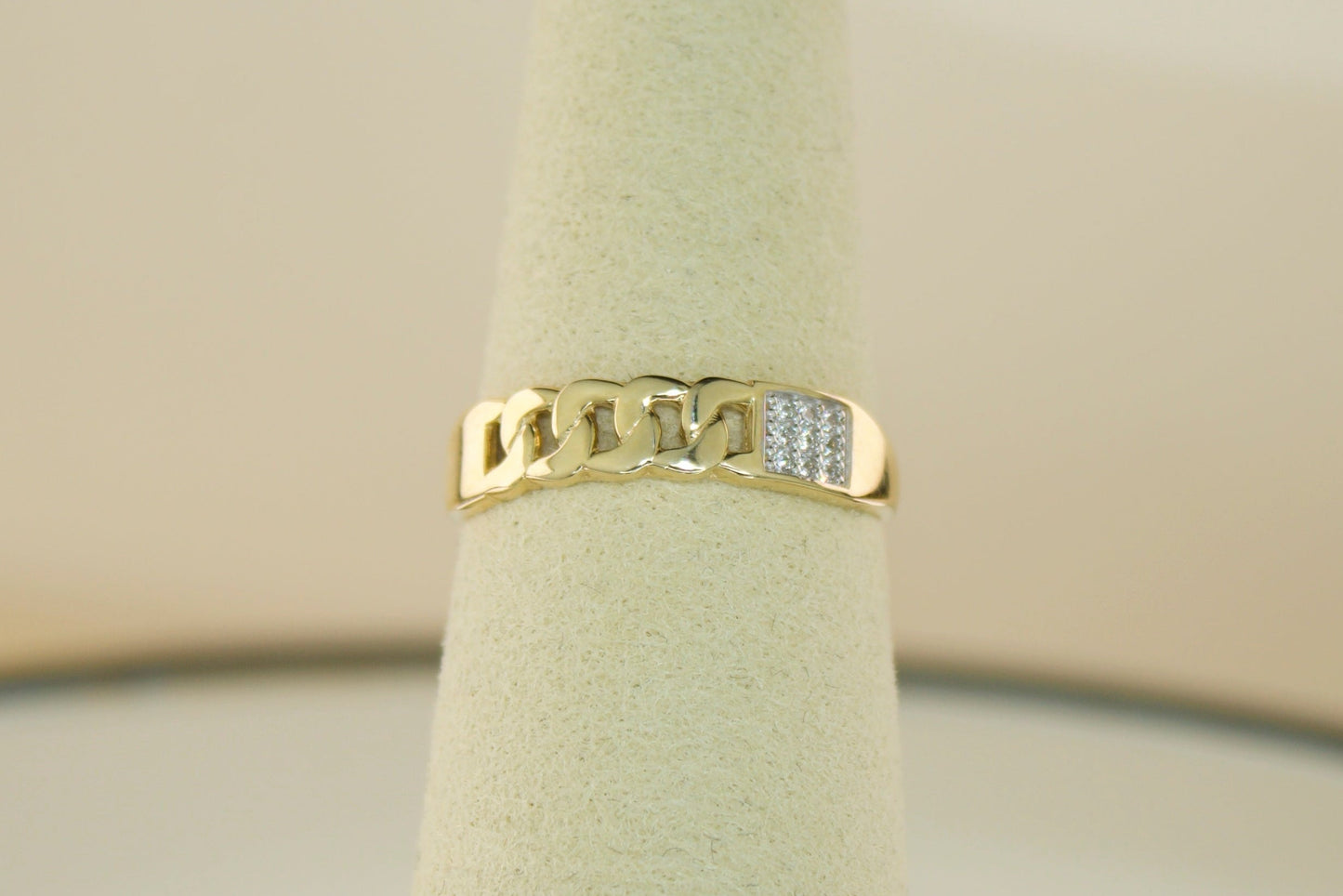 Monaco Ring with CZ Accents | 14K | Size 7