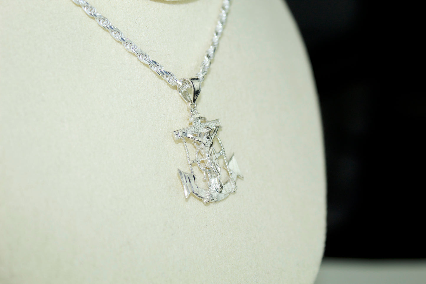 Anchor Cross Small Pendant .925 Silver