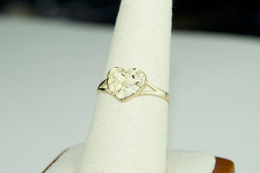 Heart Nugget Ring | Solid 10K | Size 9.5