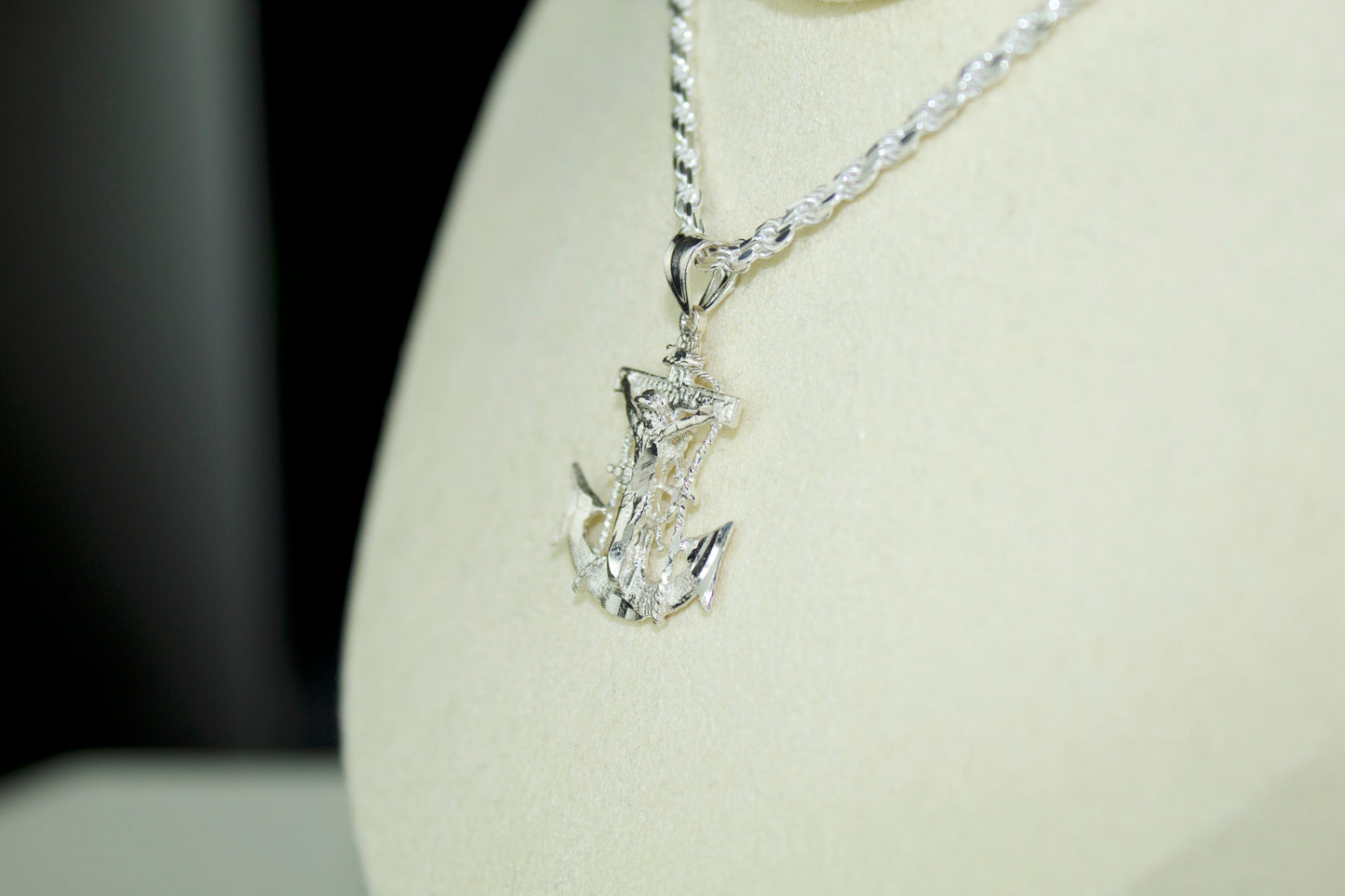 Anchor Cross Small Pendant .925 Silver