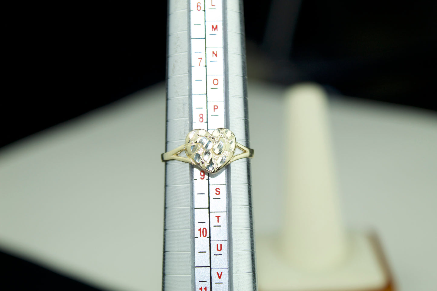 Heart Nugget Ring | Solid 10K | Size 9.5