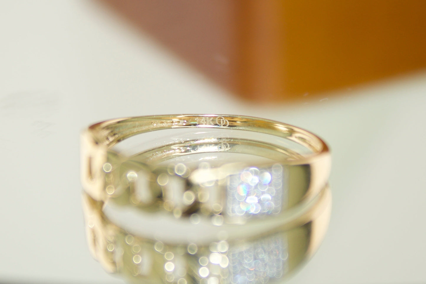 Monaco Ring with CZ Accents | 14K | Size 7