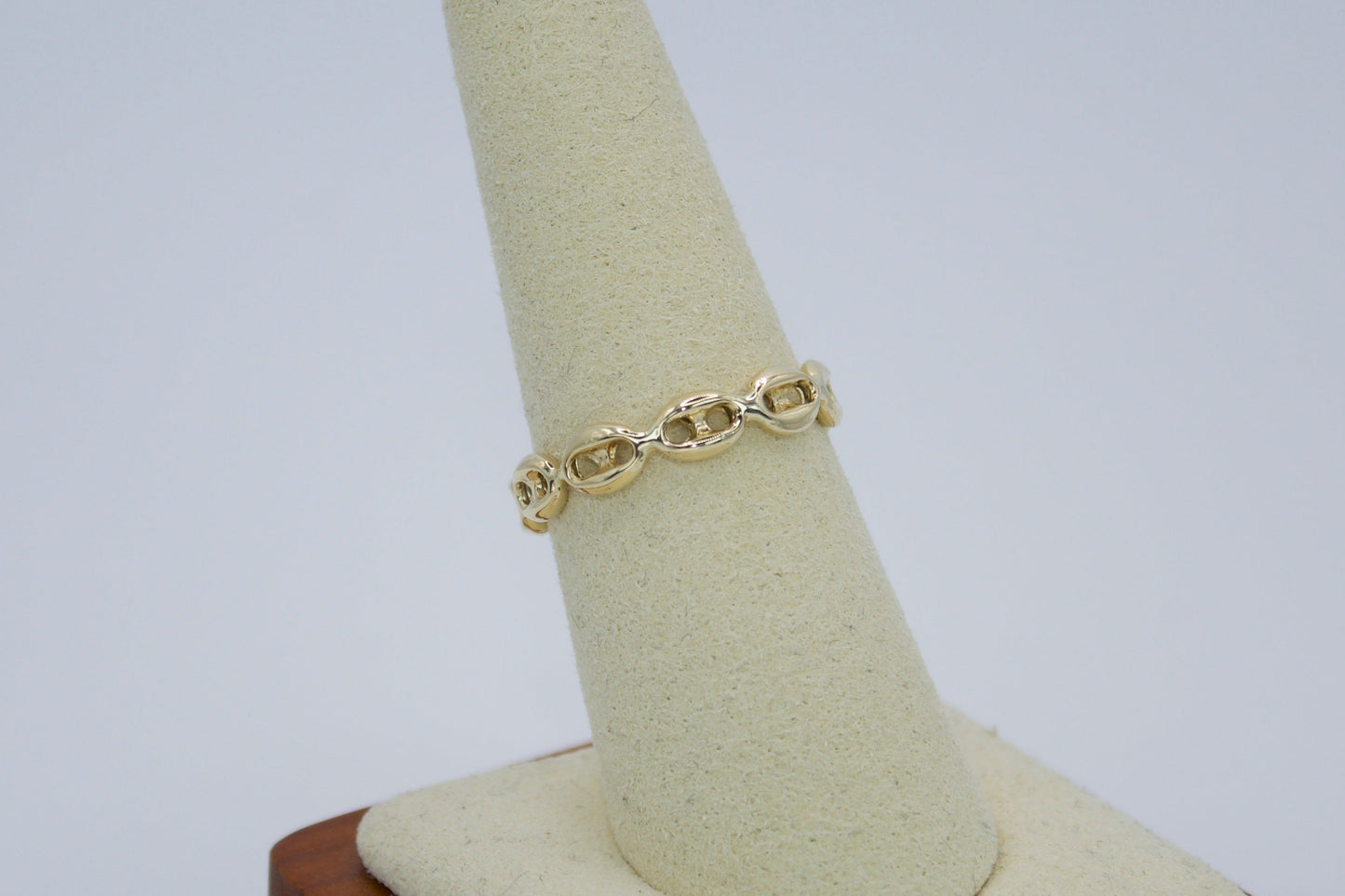 14K Elegant Link Ring | Size 7.5