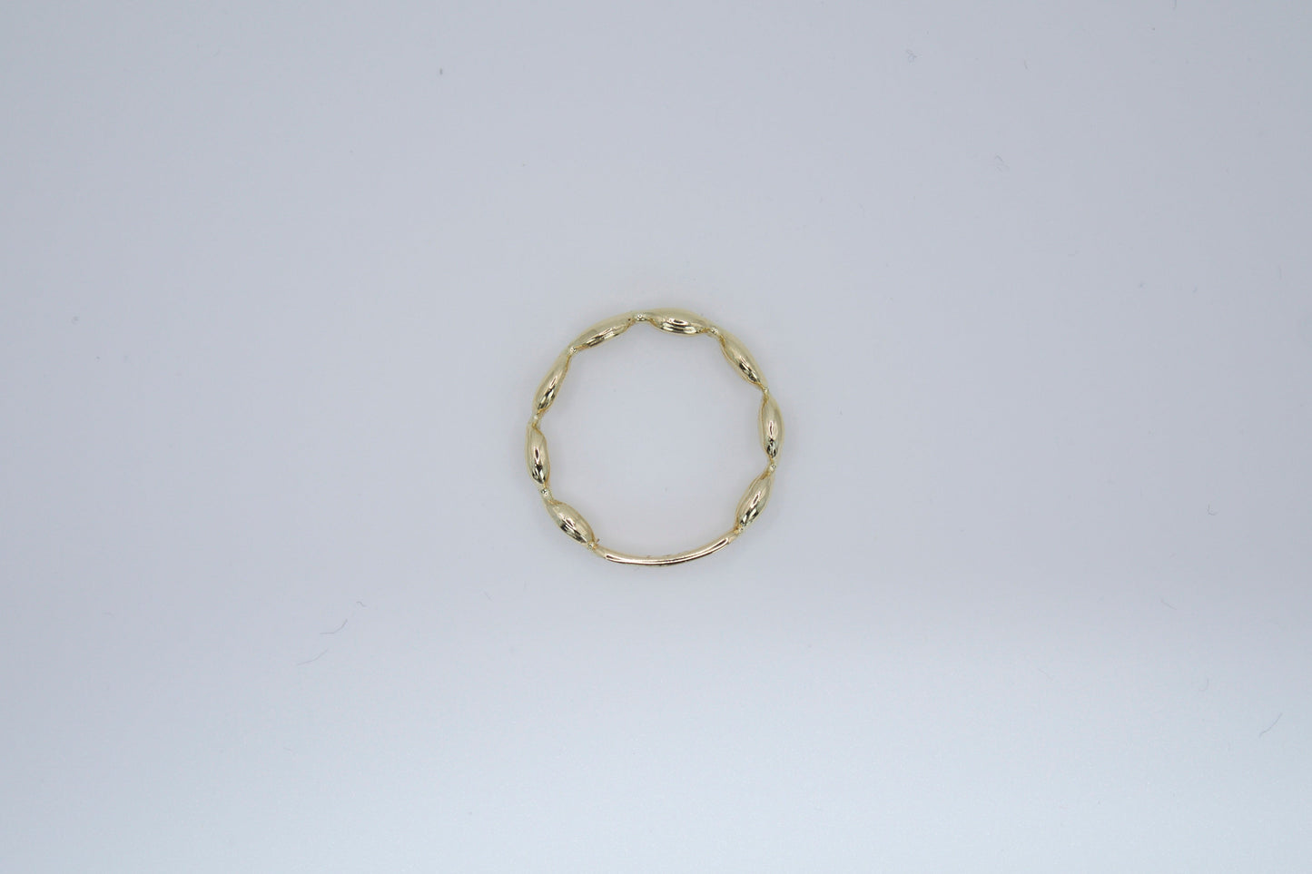 14K Elegant Link Ring | Size 7.5