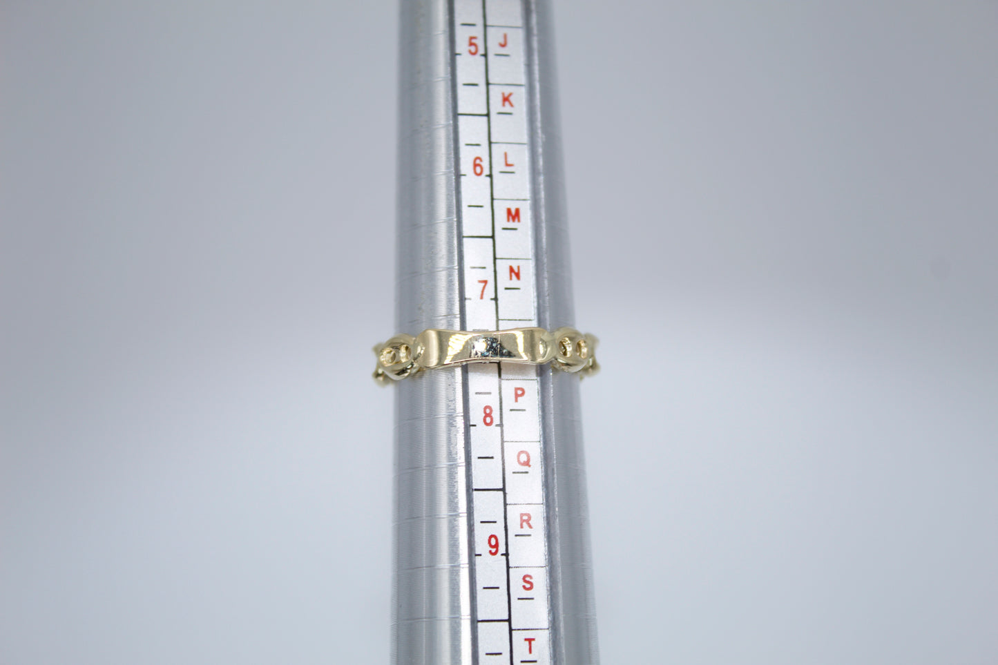 14K Elegant Link Ring | Size 7.5