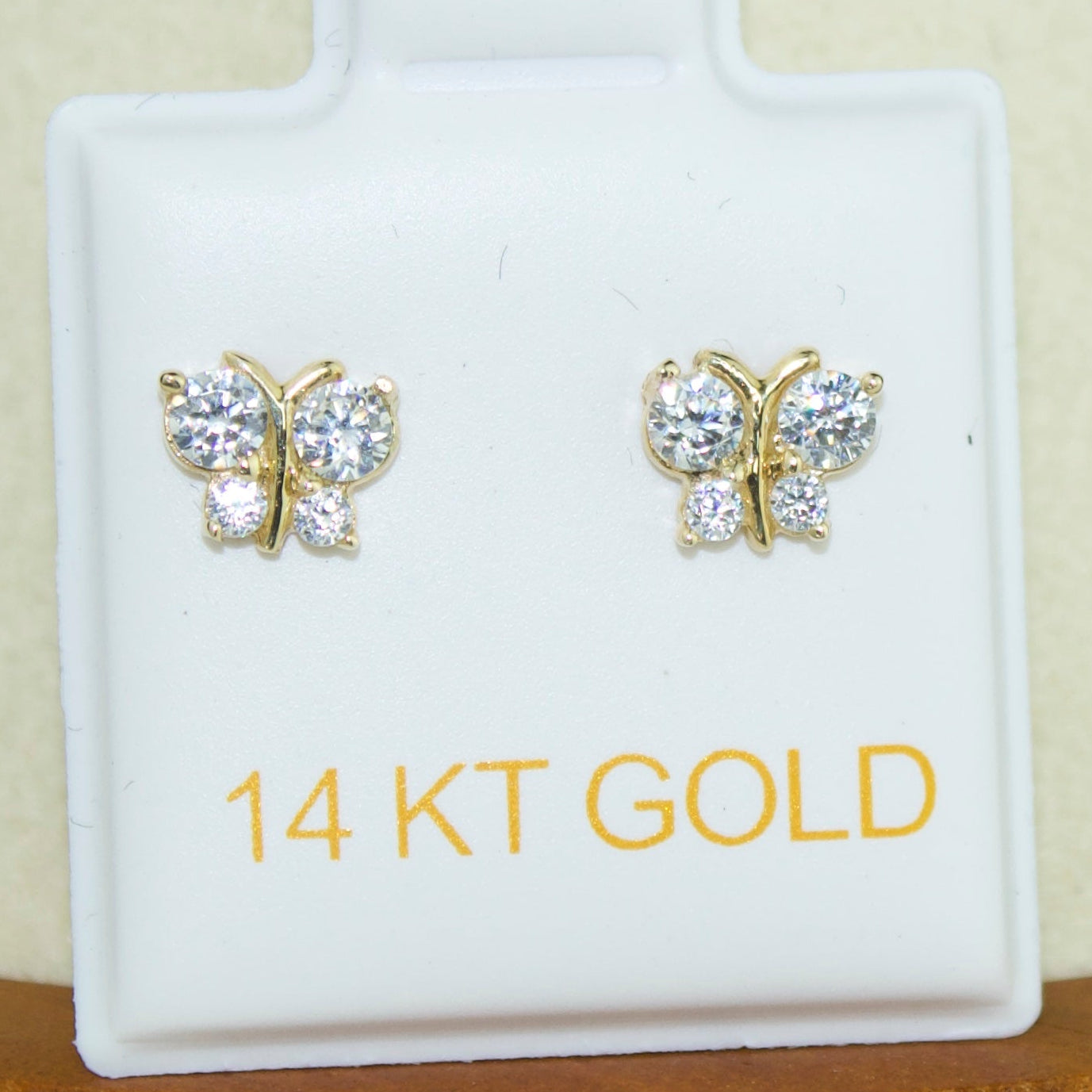 Butterfly Stud Earrings | 14K