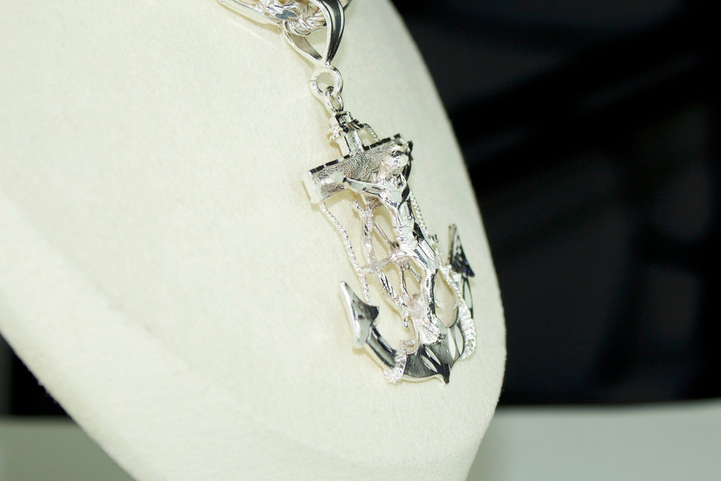 XL Anchor Cross Pendant .925 Silver