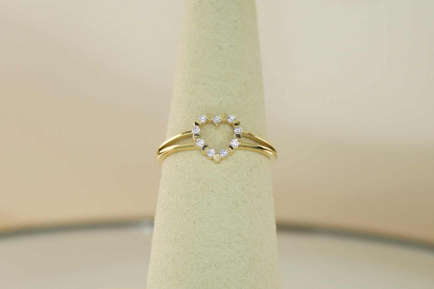 14K CZ Heart Ring | Size 7