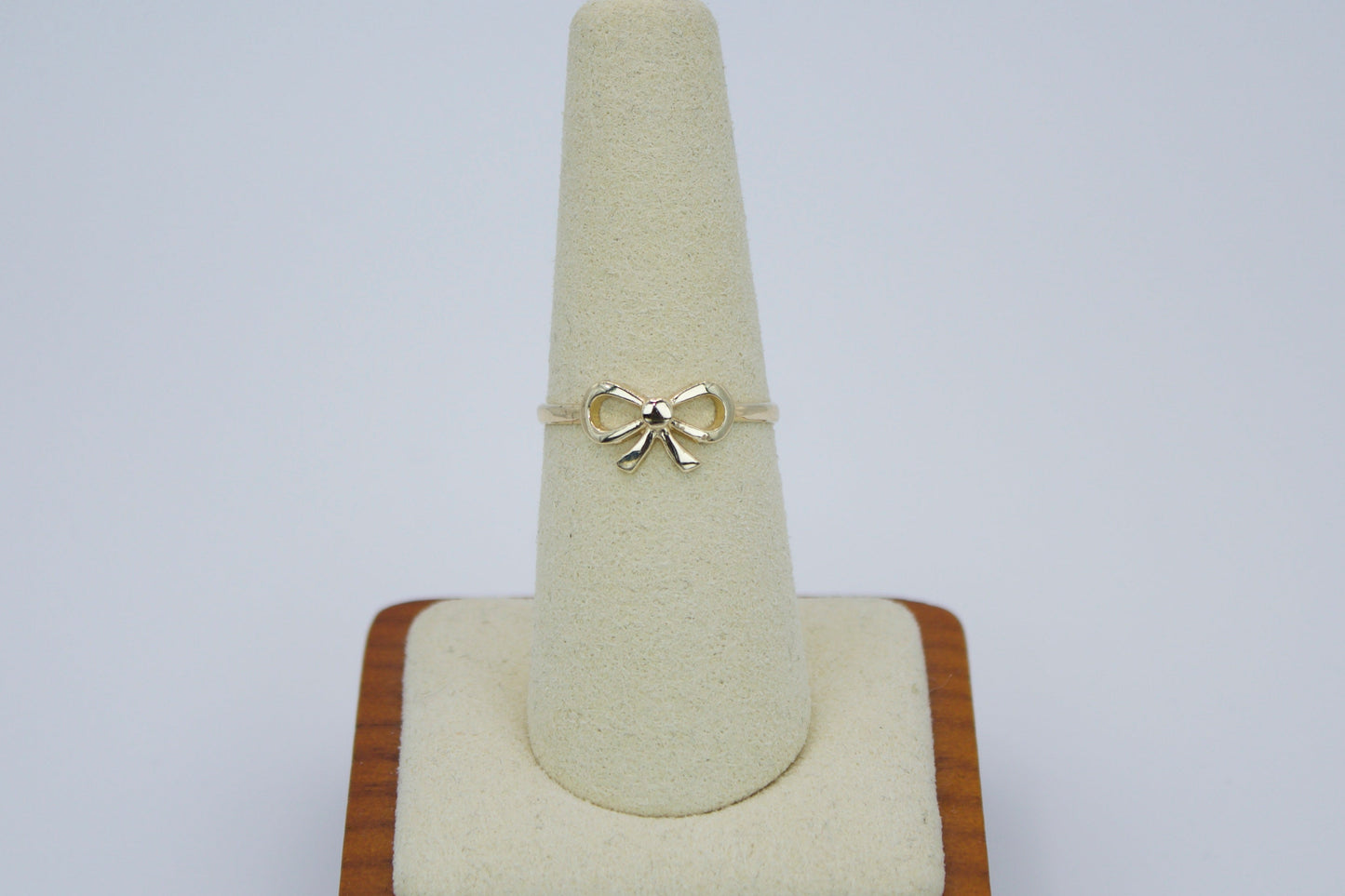 14K Solid Gold Coquette Bow Ring | Size 7.75