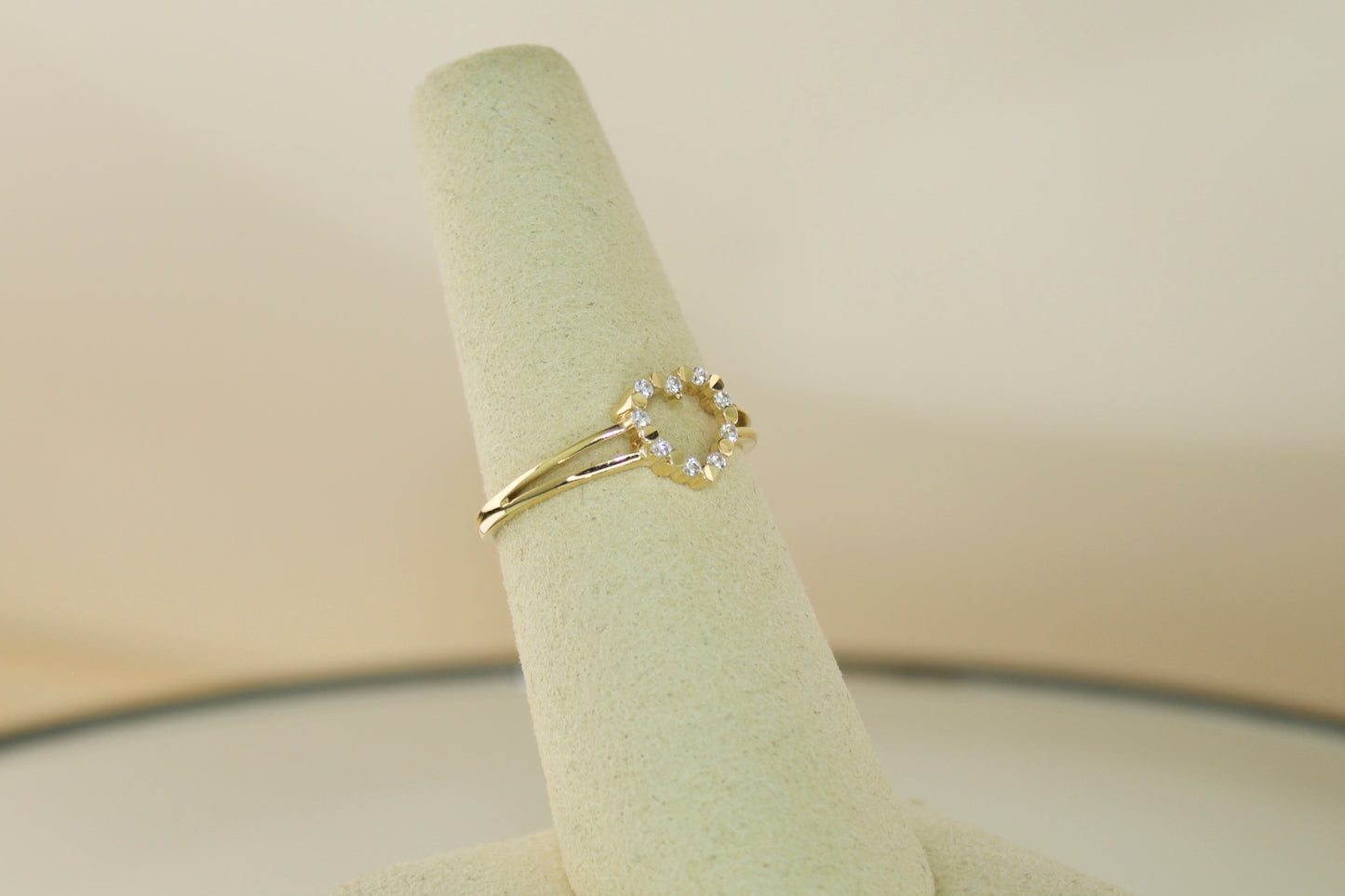 14K CZ Heart Ring | Size 7