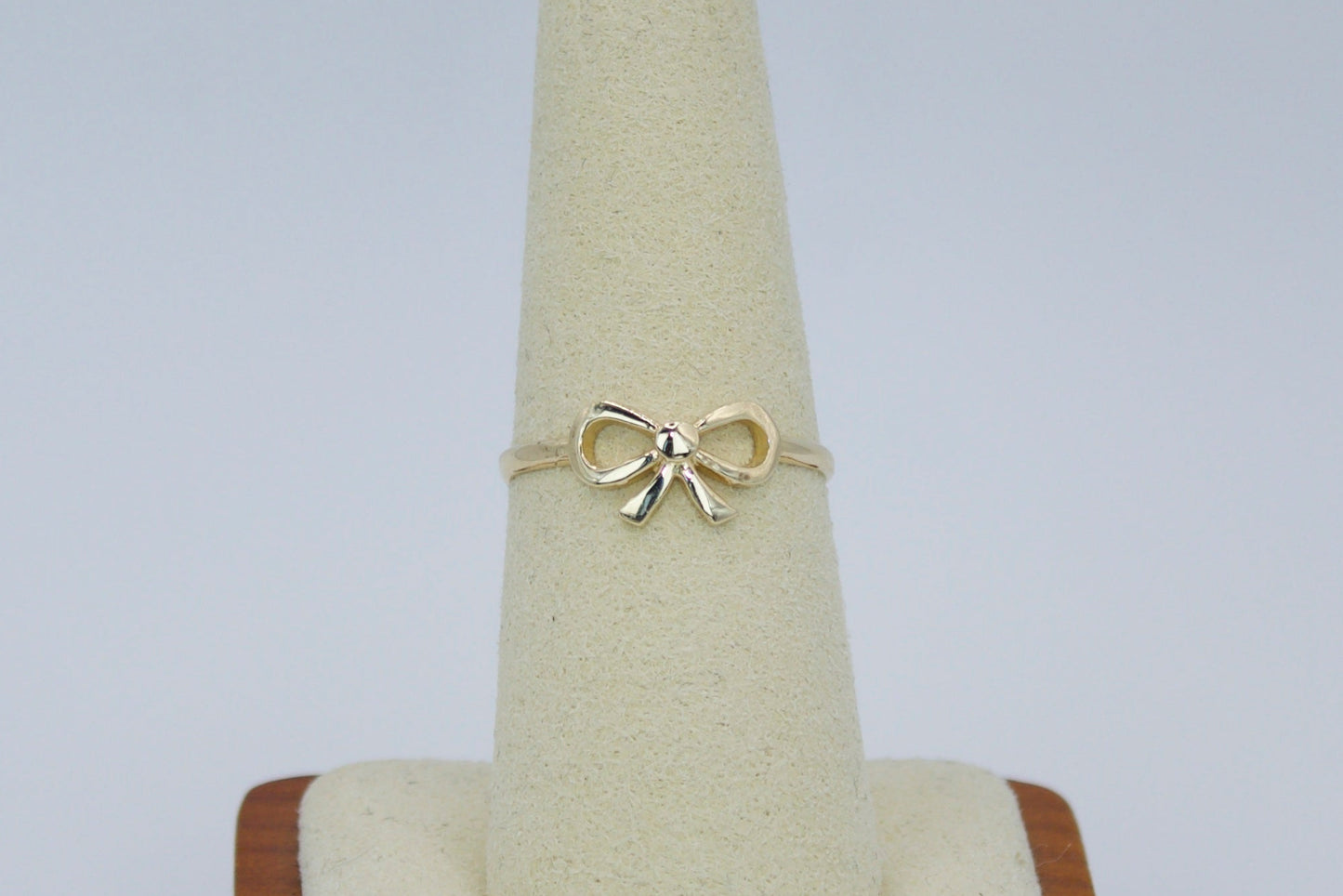 14K Solid Gold Coquette Bow Ring | Size 7.75