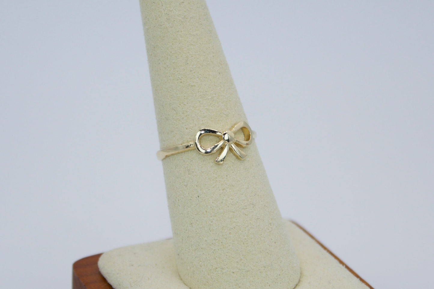 14K Solid Gold Coquette Bow Ring | Size 7.75