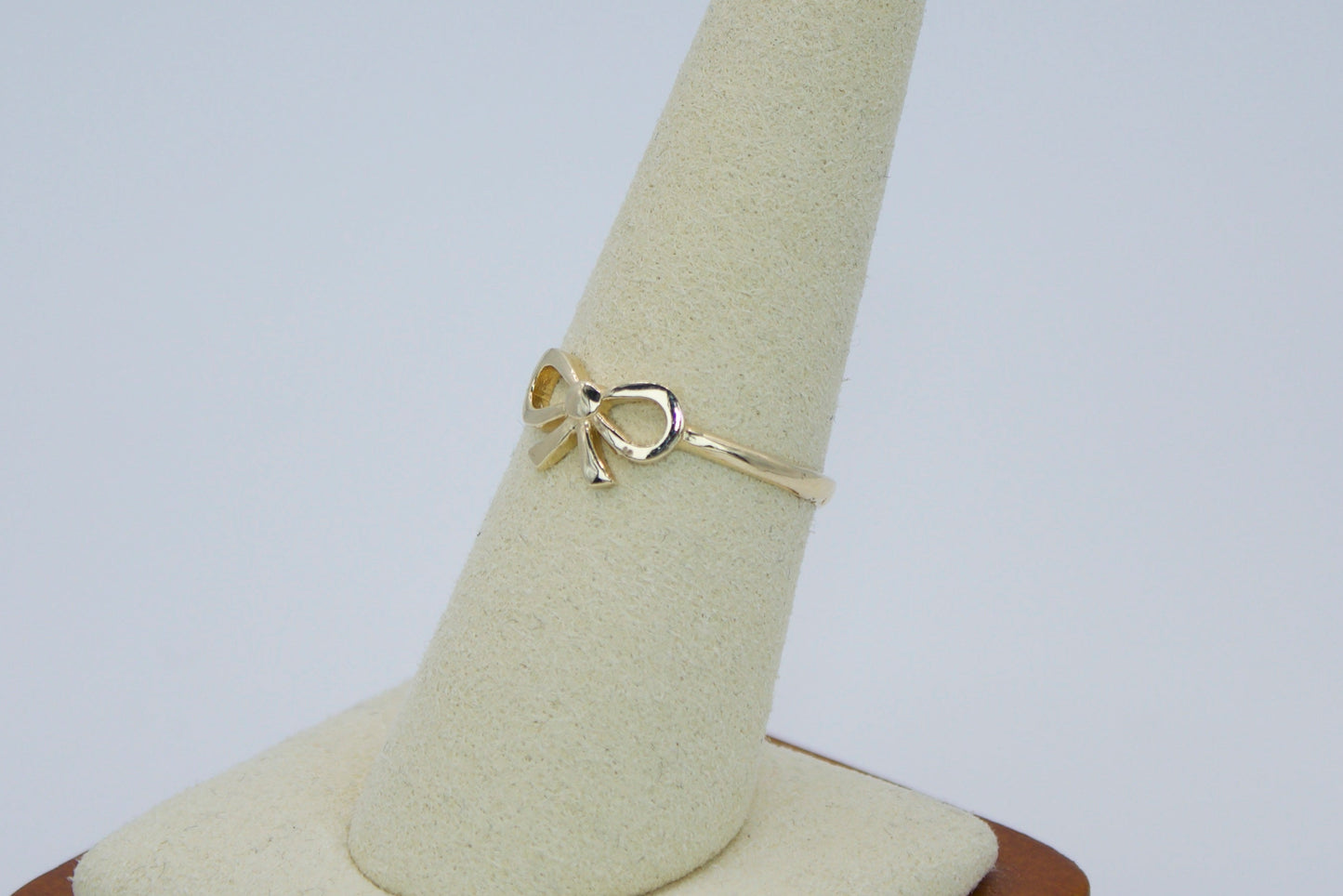 14K Solid Gold Coquette Bow Ring | Size 7.75