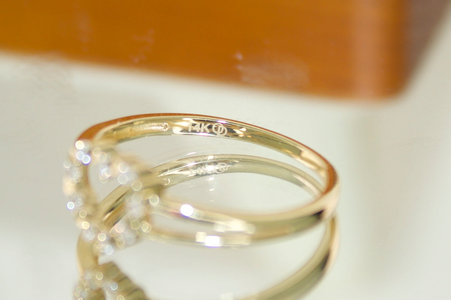14K CZ Heart Ring | Size 7