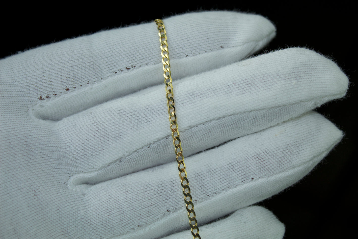 10K Cuban Curb Chain | Solid | 2mm | 18 Inch