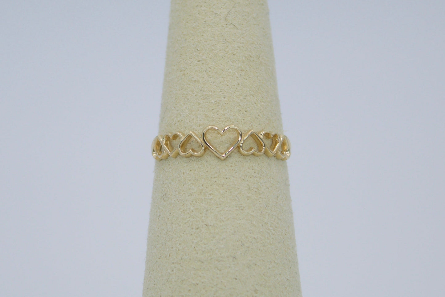 14K Endless Hearts Ring | Size 7