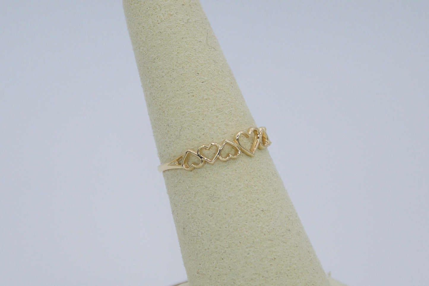 14K Endless Hearts Ring | Size 7