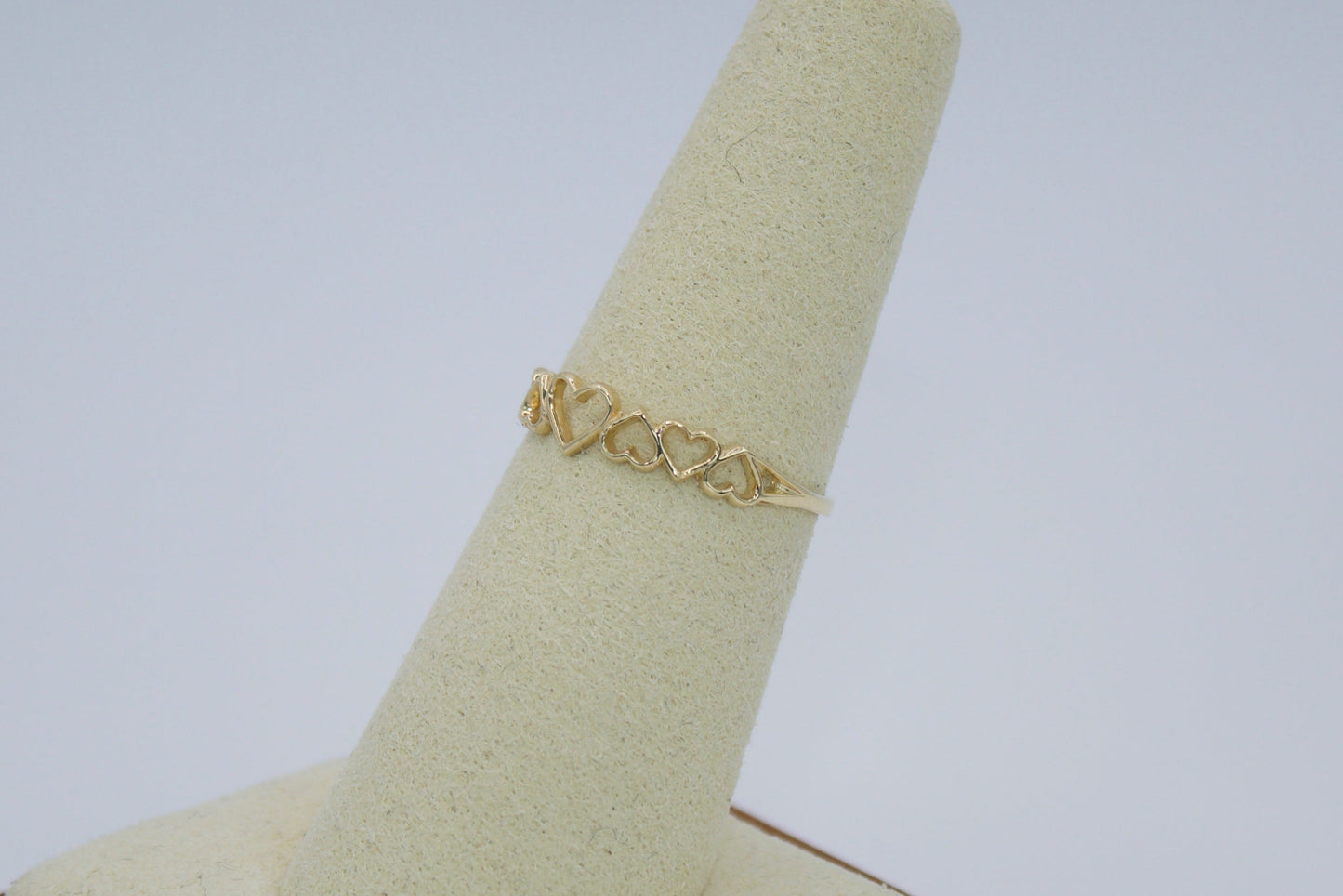 14K Endless Hearts Ring | Size 7