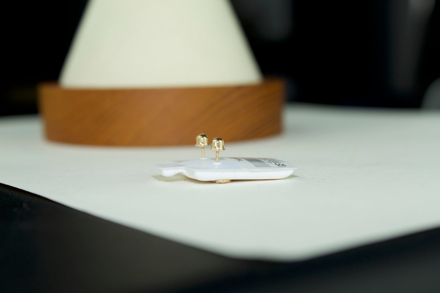 Heart CZ Stud Earrings | 14K