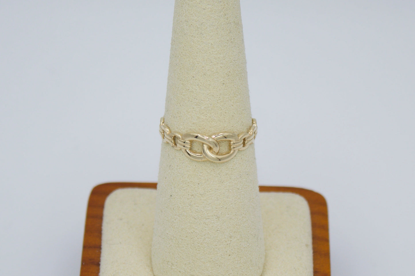 14K Signature Link Ring | Size 7.25