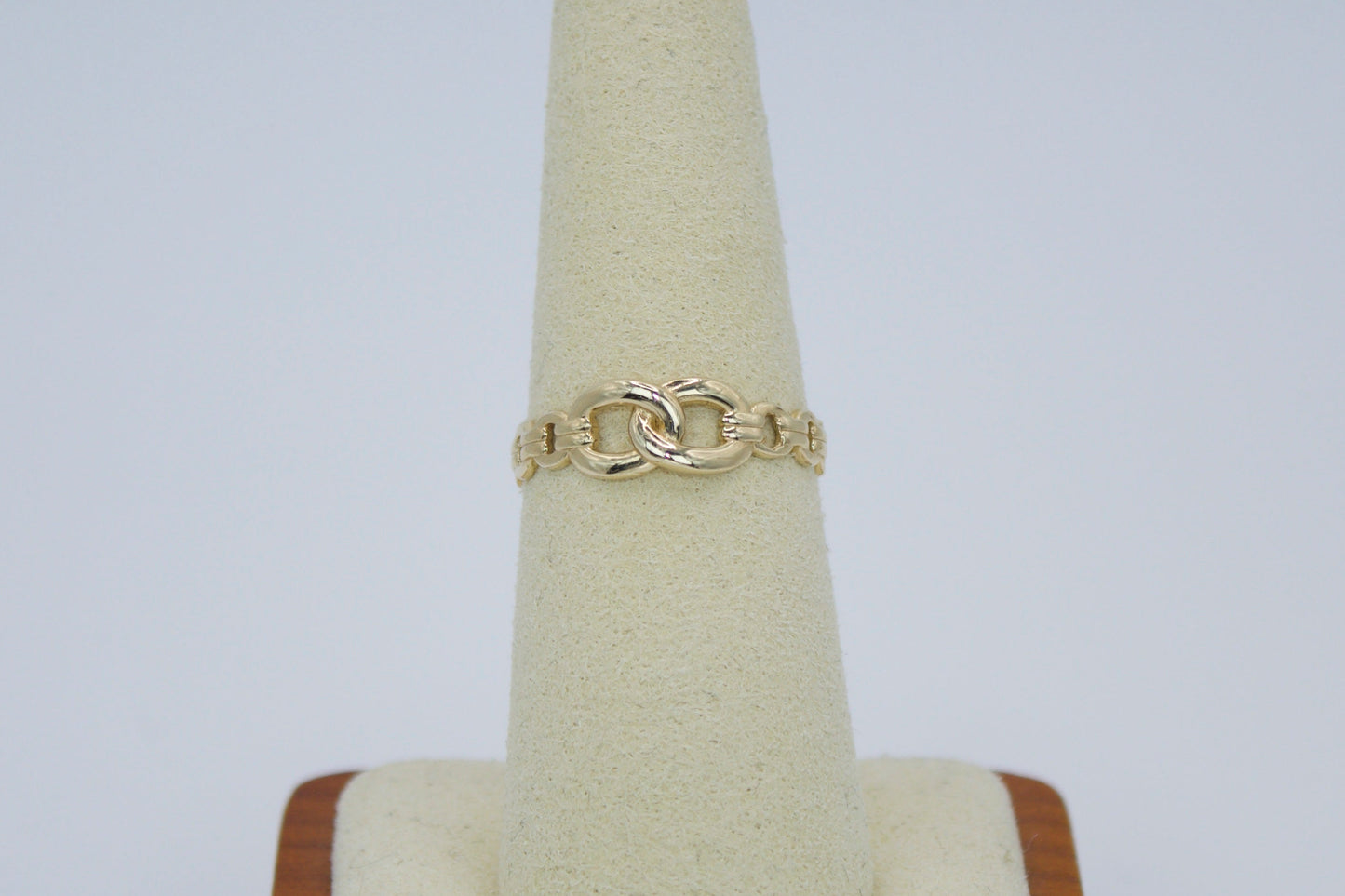 14K Signature Link Ring | Size 7.25