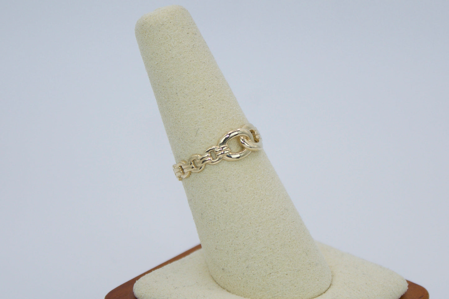 14K Signature Link Ring | Size 7.25