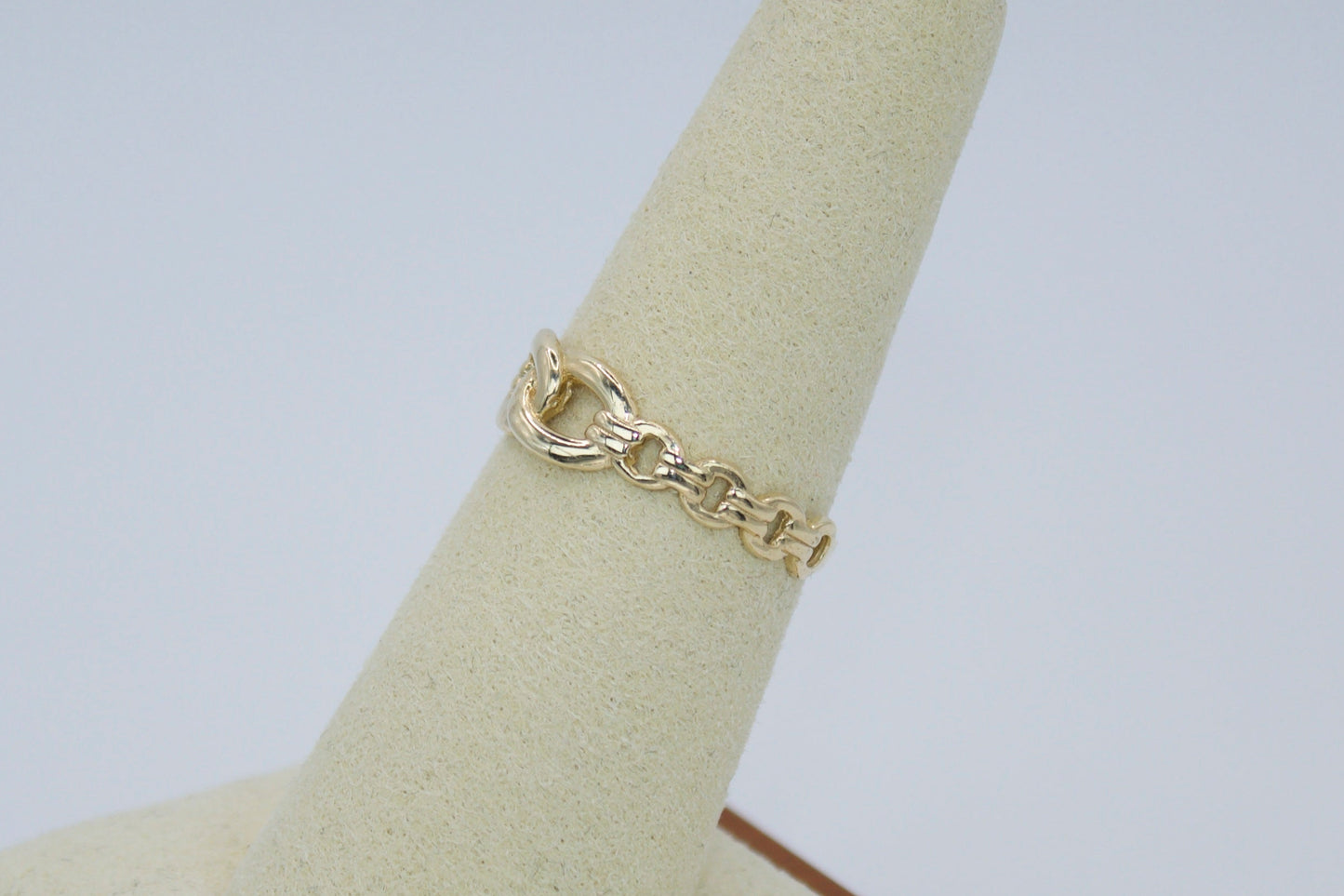 14K Signature Link Ring | Size 7.25