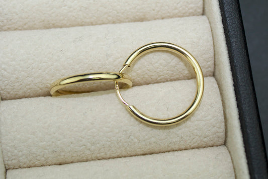 14K Endless Hoop Earrings