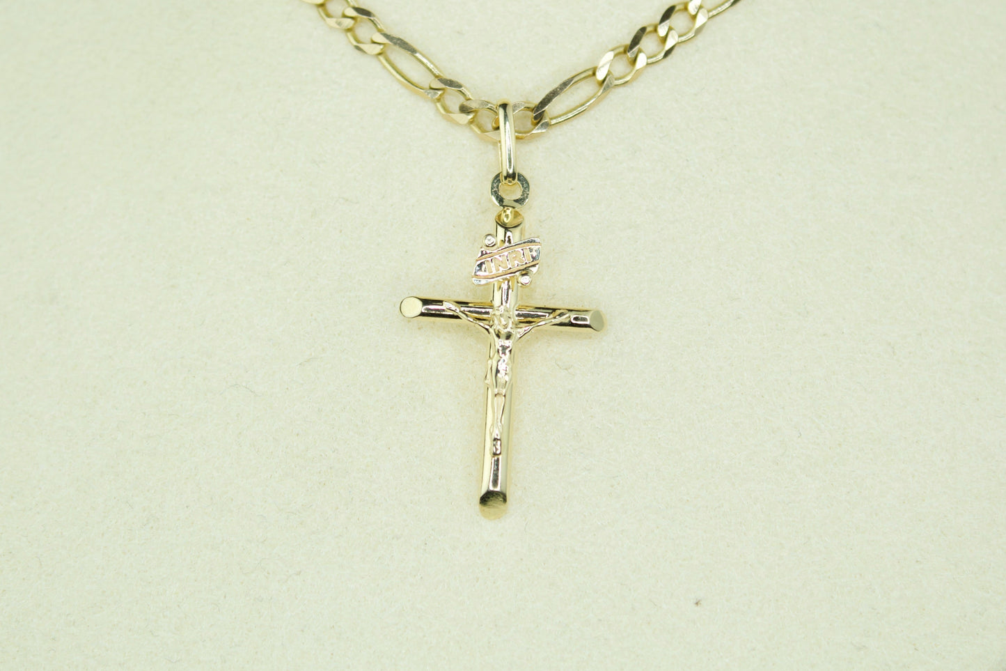 14K Handcrafted Crucifix Pendant