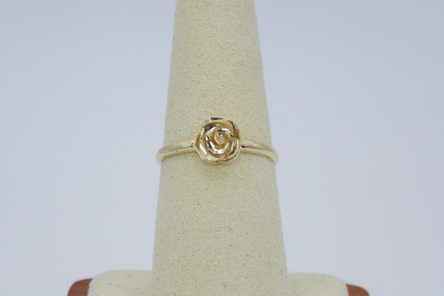 14K Solid Gold Rose Ring | Size 7.75
