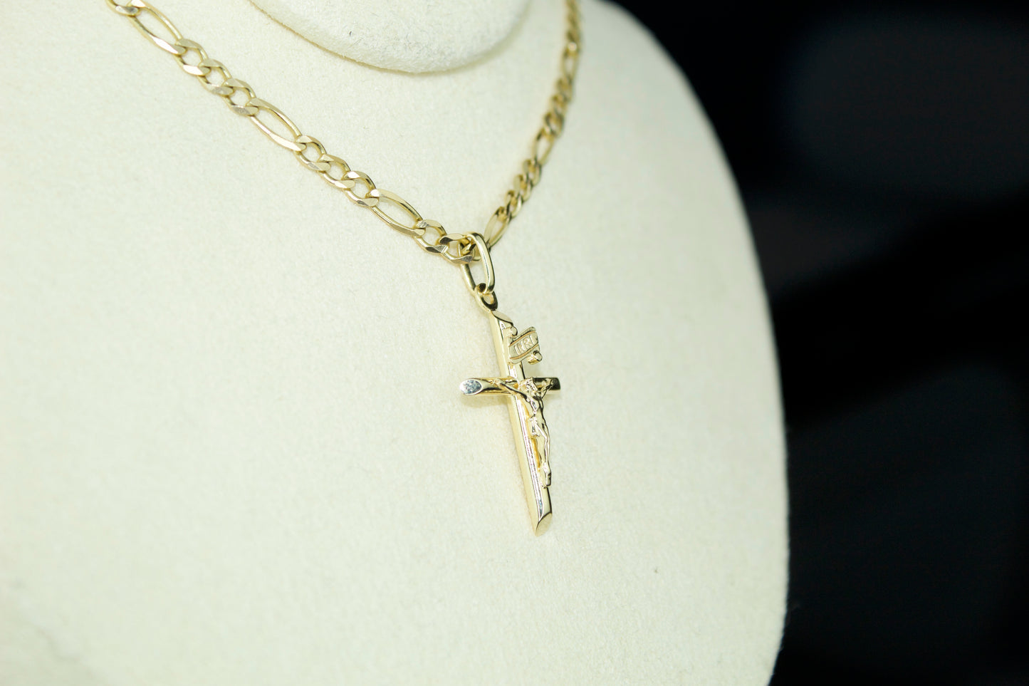 14K Handcrafted Crucifix Pendant